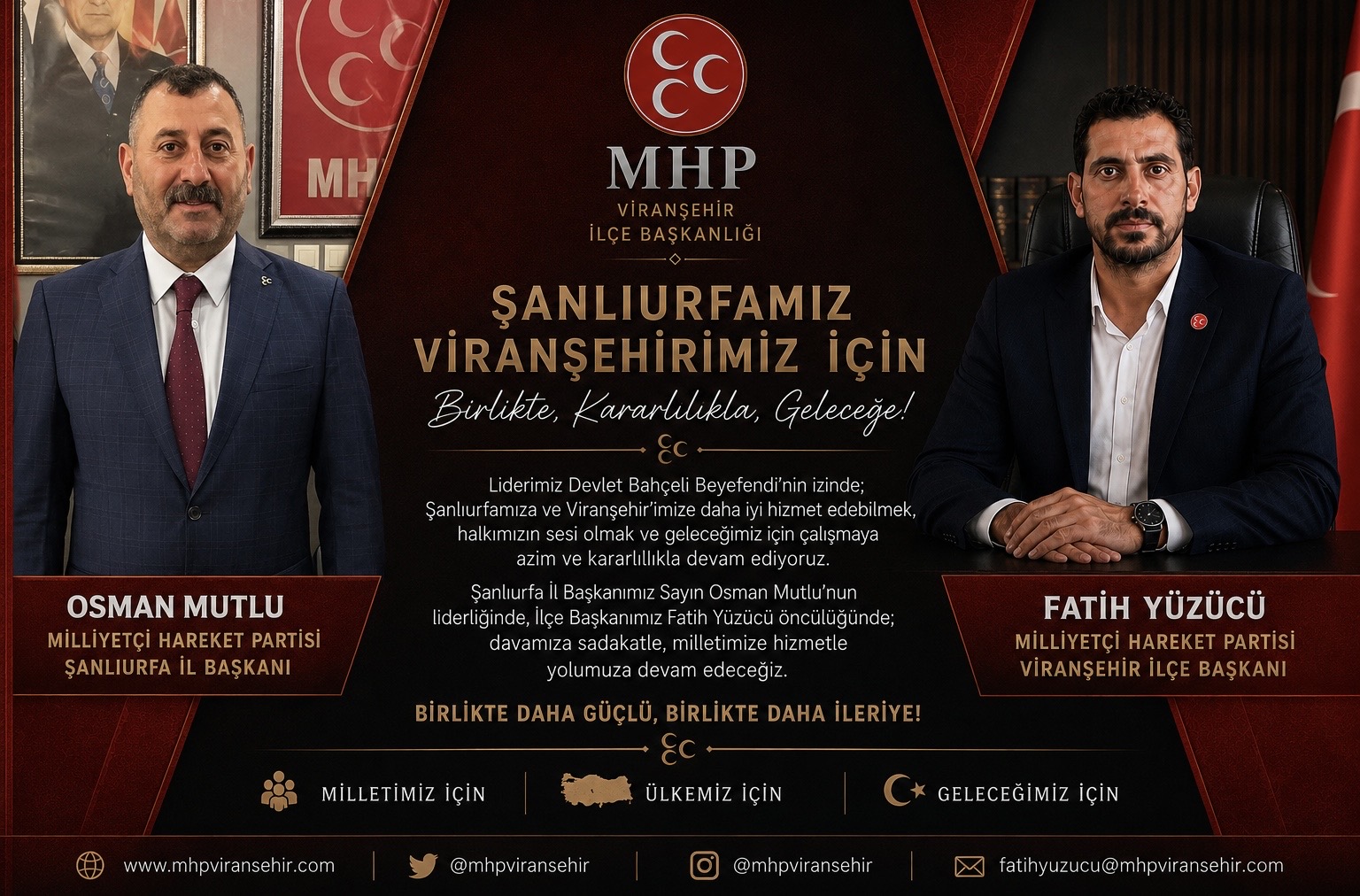 Şanlıurfamız ve Viranşehirimiz İçin: Birlikte, İnançla, Kararlılıkla