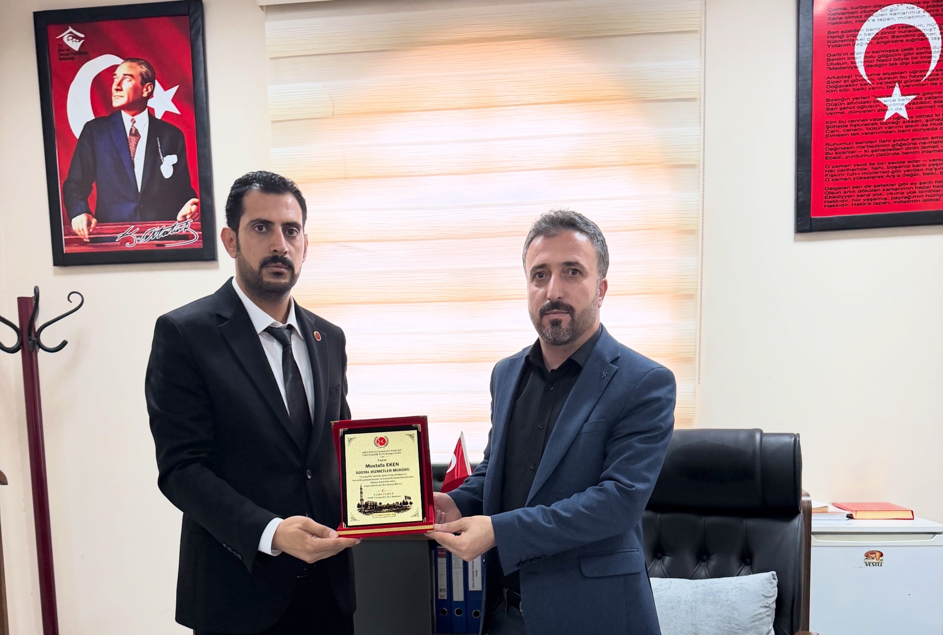 Başkanımız Fatih YÜZÜCÜ'den İlçe Sosyal Hizmetler Müdürü Mustafa EKEN'e Ziyaret