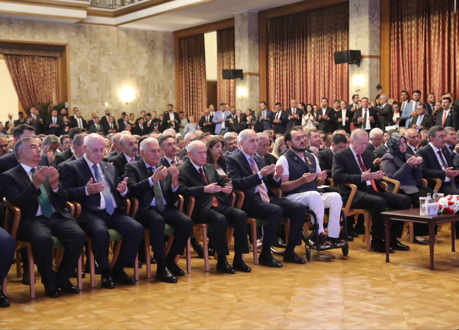 Sayın Devlet Bahçeli ve devlet erkânı 15 Temmuz Anma Töreninde